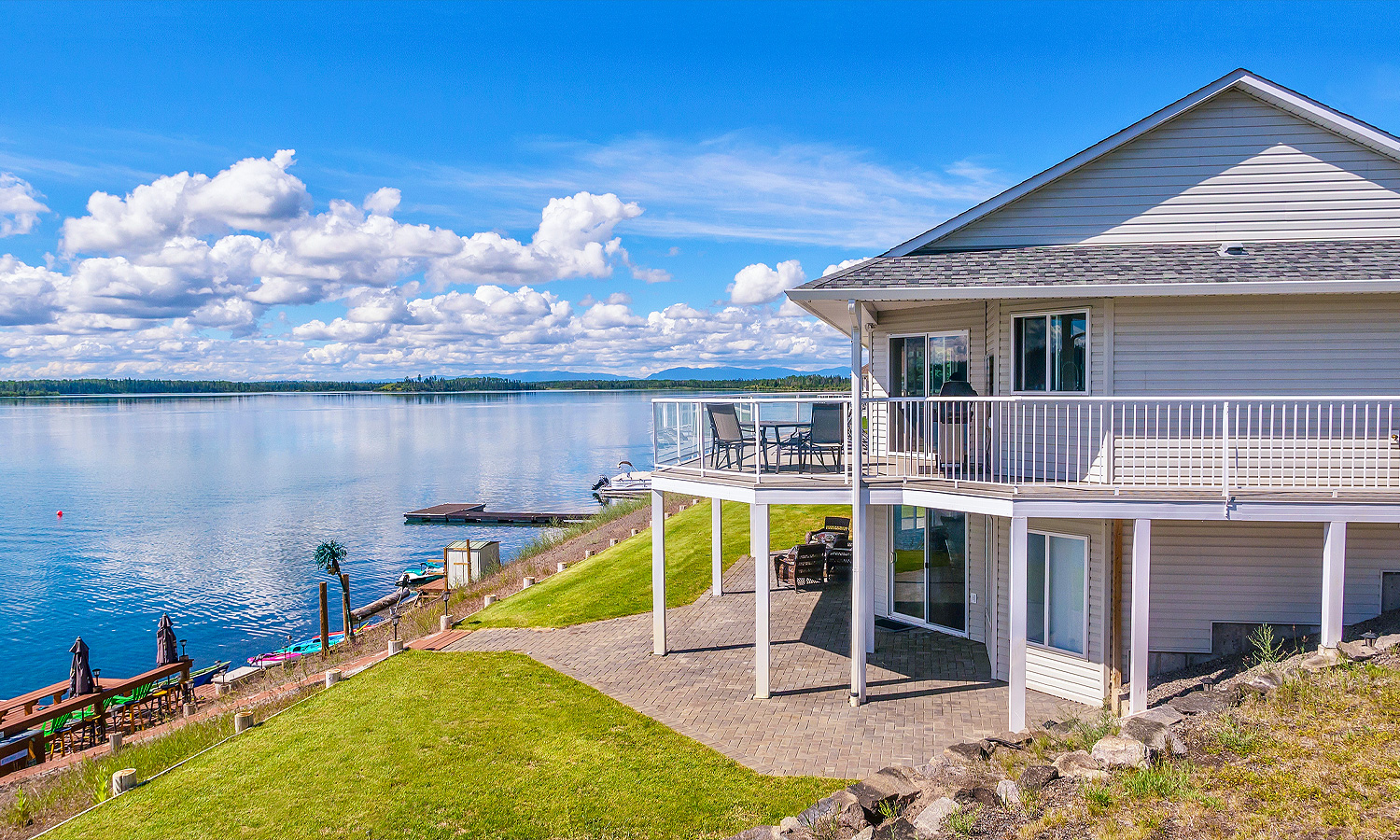 House by the water.